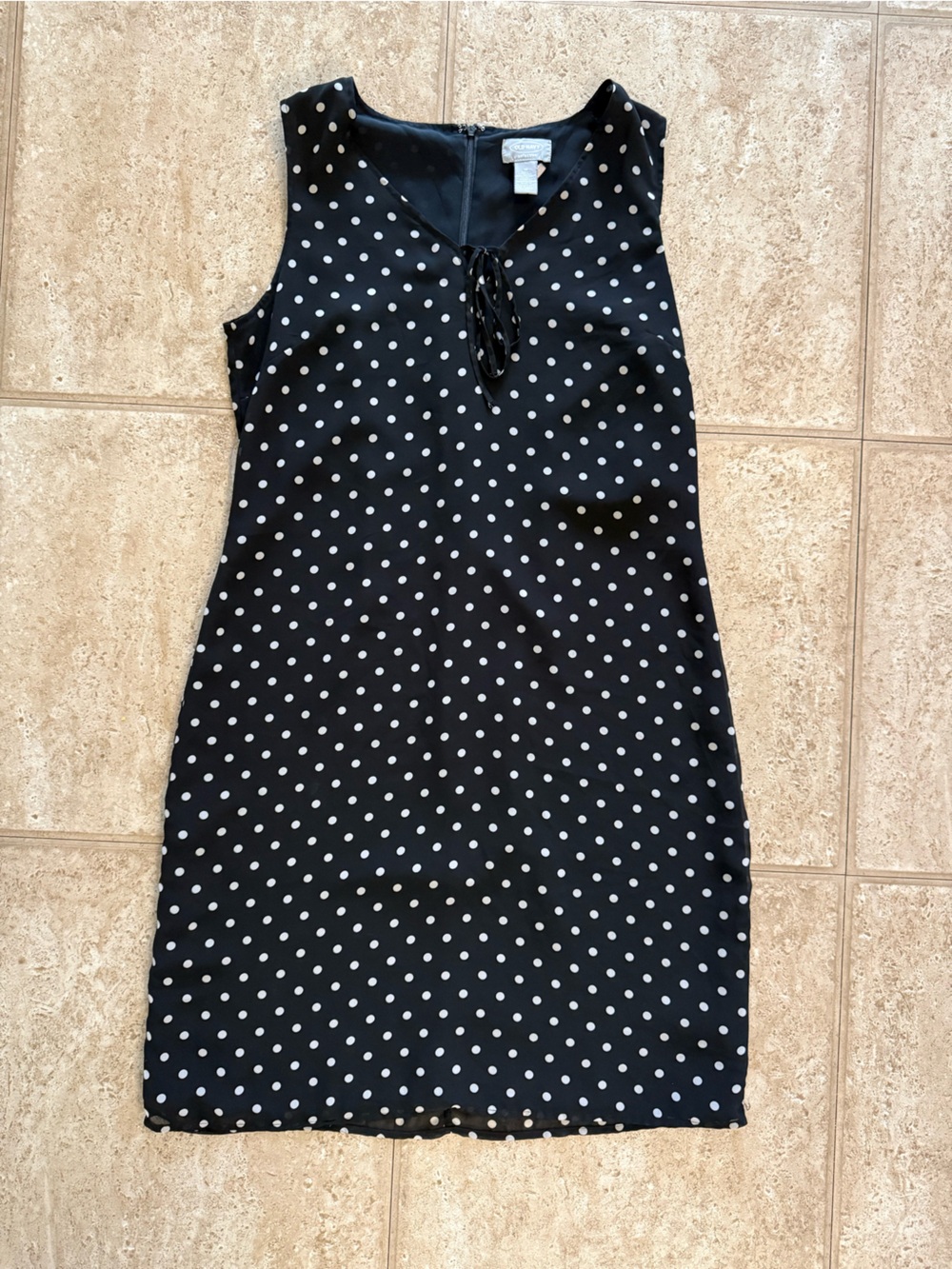 Old Navy Black & White Polka Dot Dress